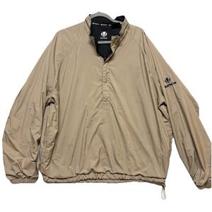 Sunice‎ Weather Jacket Mens XL Beige Long Sleeve Half 1/2 Zip Golf Wind Pullover